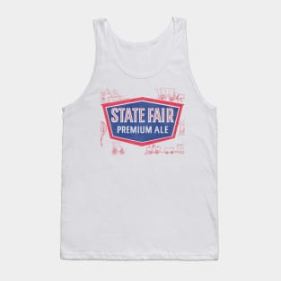 State Fair Premium Ale Beer Retro Defunct Breweriana Tank Top